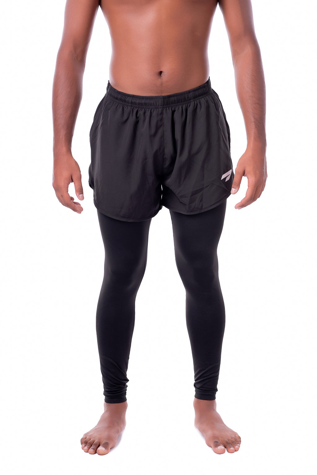 Mens 2 in 1 Tight & Shorts