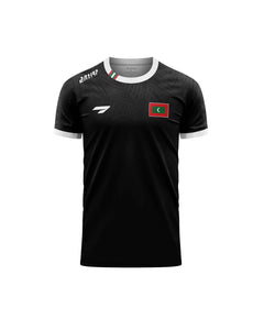 Maldives National Team Supporters Officials Black Jersey SS