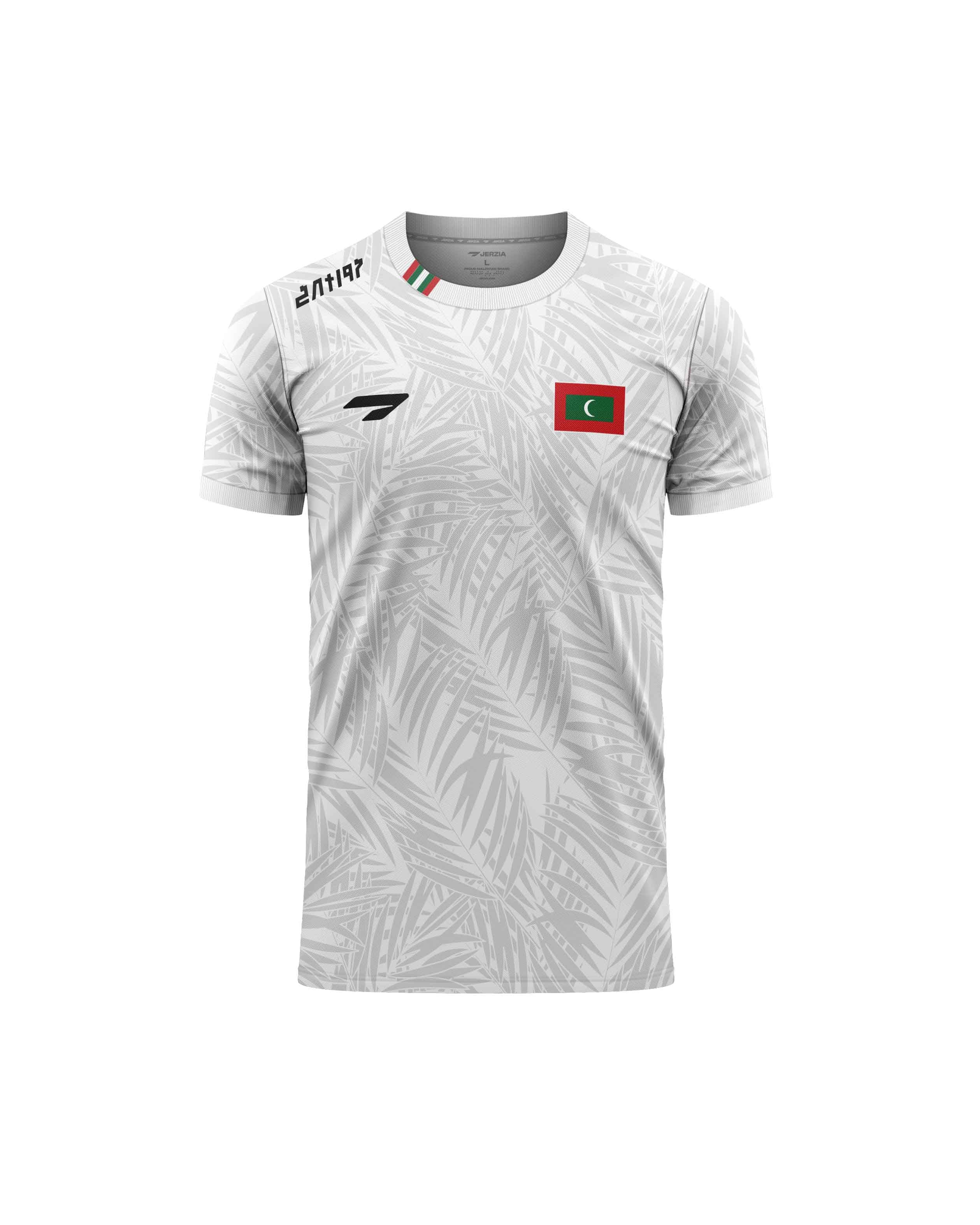 Maldives National Team Supporters Officials White Jersey SS